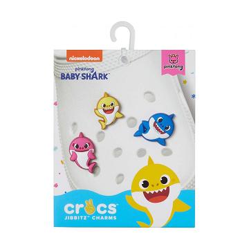 Crocs Baby Shark 3 Pack Jibbitz Férfi Színes | HU 0986BEXC